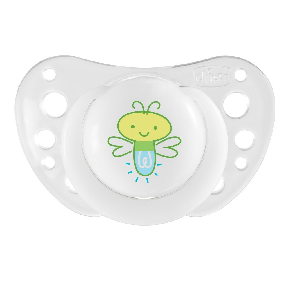 Chicco Physio Air Lumi Upokojujúci cumlík svietiaci v tme, 16m+