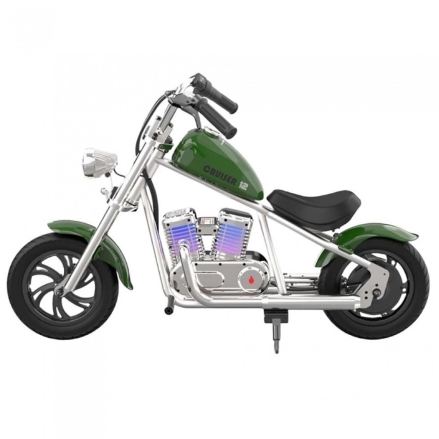 Hyper Gogo Pioneer C12 APP Detská el. motorka s aplikáciou, BT, RGB podsvietenie, zelená