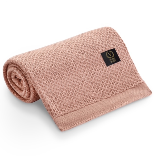 CLOVER Detská deka zo 100% bambusu, 100x80 cm,  Light Pink