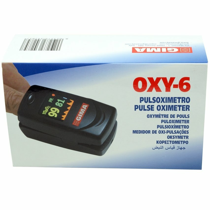 GIMA OXY-6 Prstový pulzný oxymeter s funkciou stabilizácie pohybu