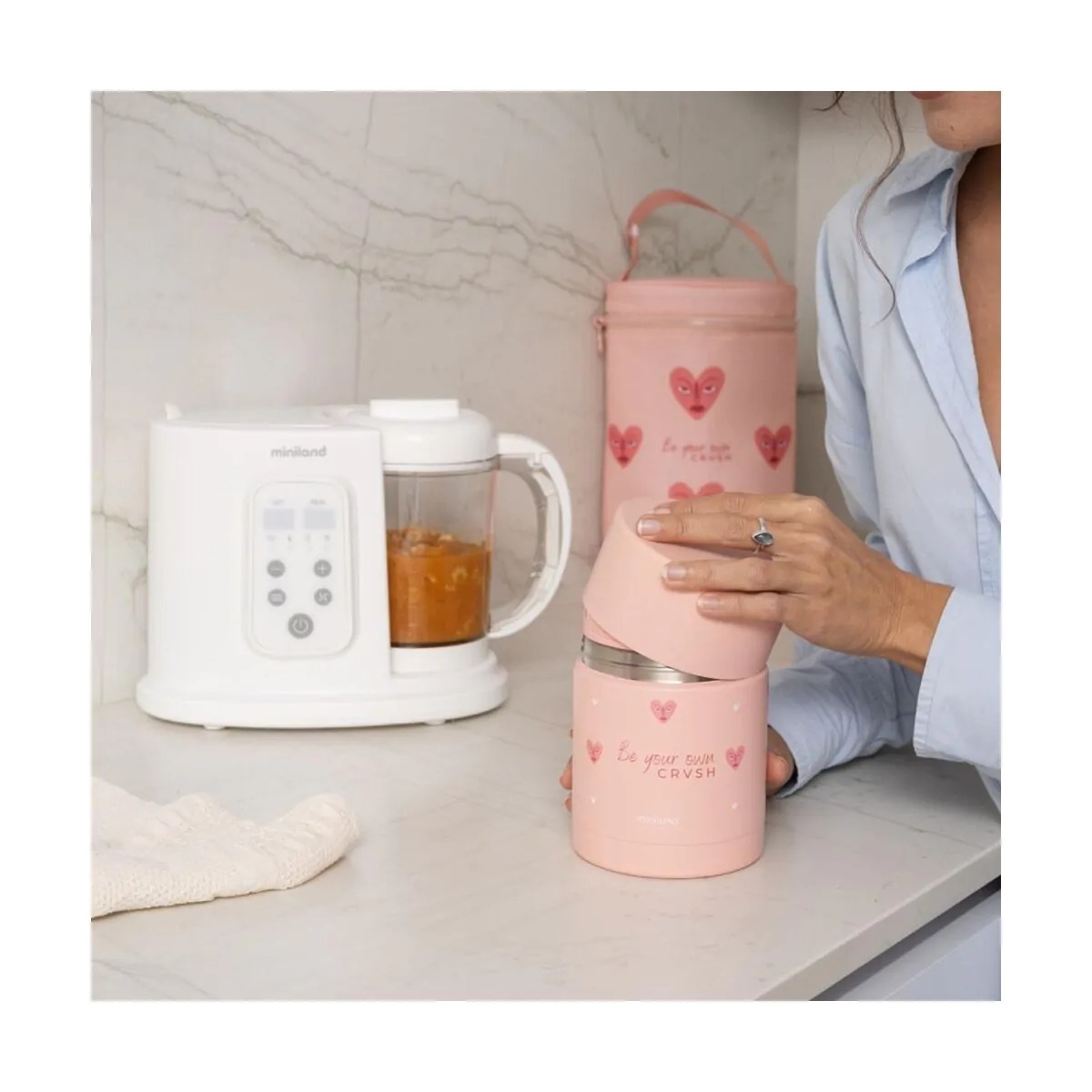 Miniland Termoska na jedlo CRVSH by Verónica Díaz – 600 ml (Špeciálna edícia)