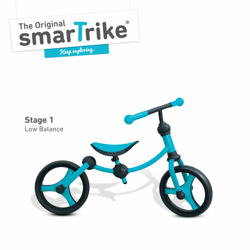 Smart Trike Balančný bicykel, modro/čierny