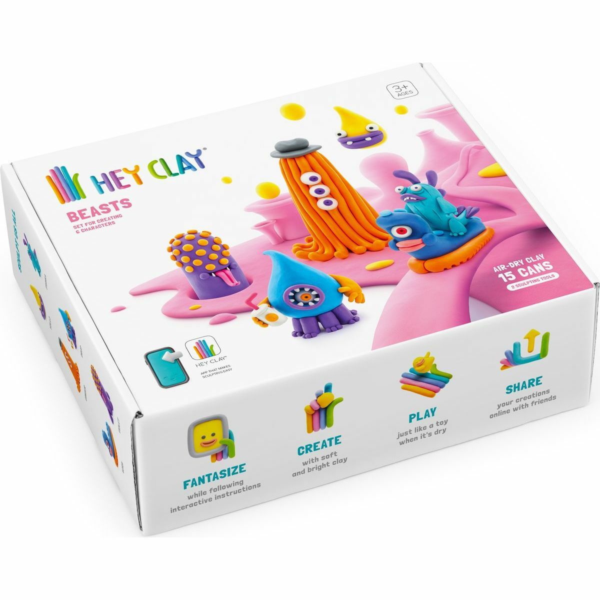 HEY CLAY Beasts Modelovacia hmota - Príšery