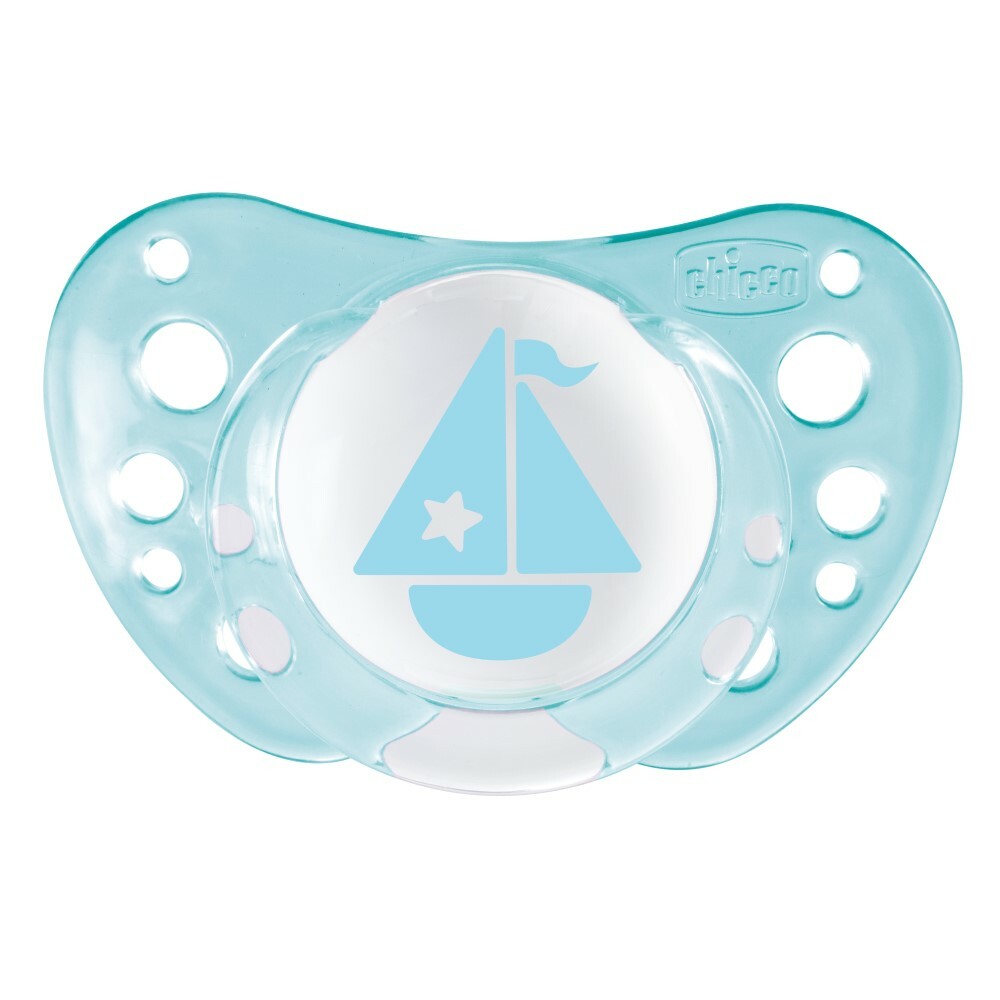 Chicco Physio Air Upokojujúci cumlík, modrý, 0m+