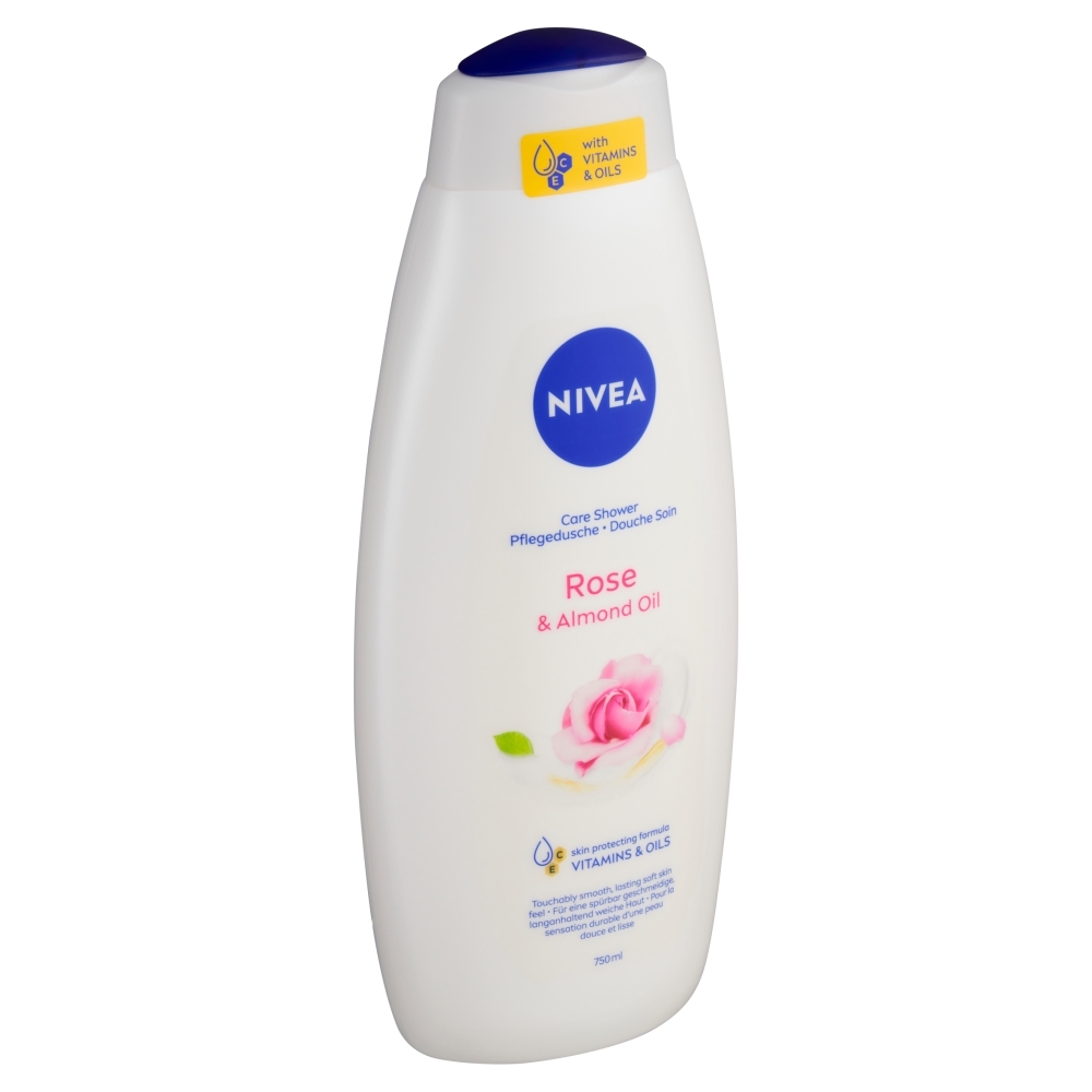 NIVEA Rose & Almond Oil Ošetrujúci sprchovací gél 750 ml