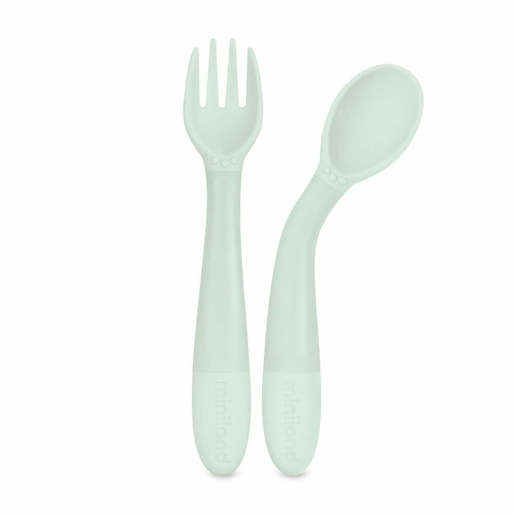 Miniland Dolce  5-dielny set na jedenie pre deti, okrúhly, mätový