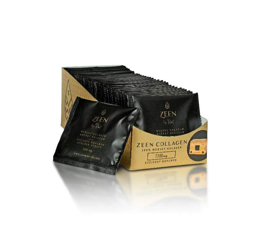 ZEEN Collagen Lemon 7200mg, Výživový doplnok-Morský kolagén s príchuťou Citrón, 35x7,2g