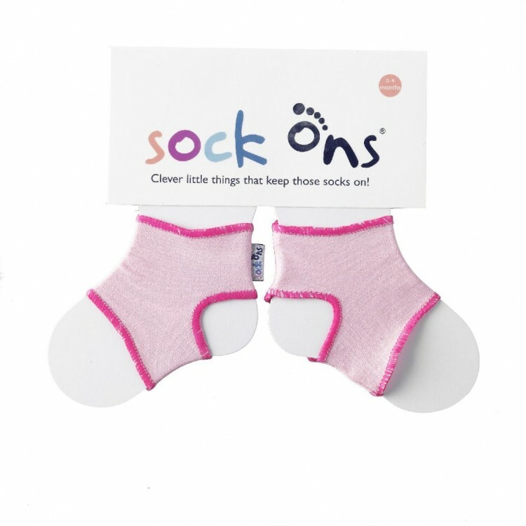 Sock Ons Návleky ne detské ponožky, Baby Pink - Veľkosť 6-12m