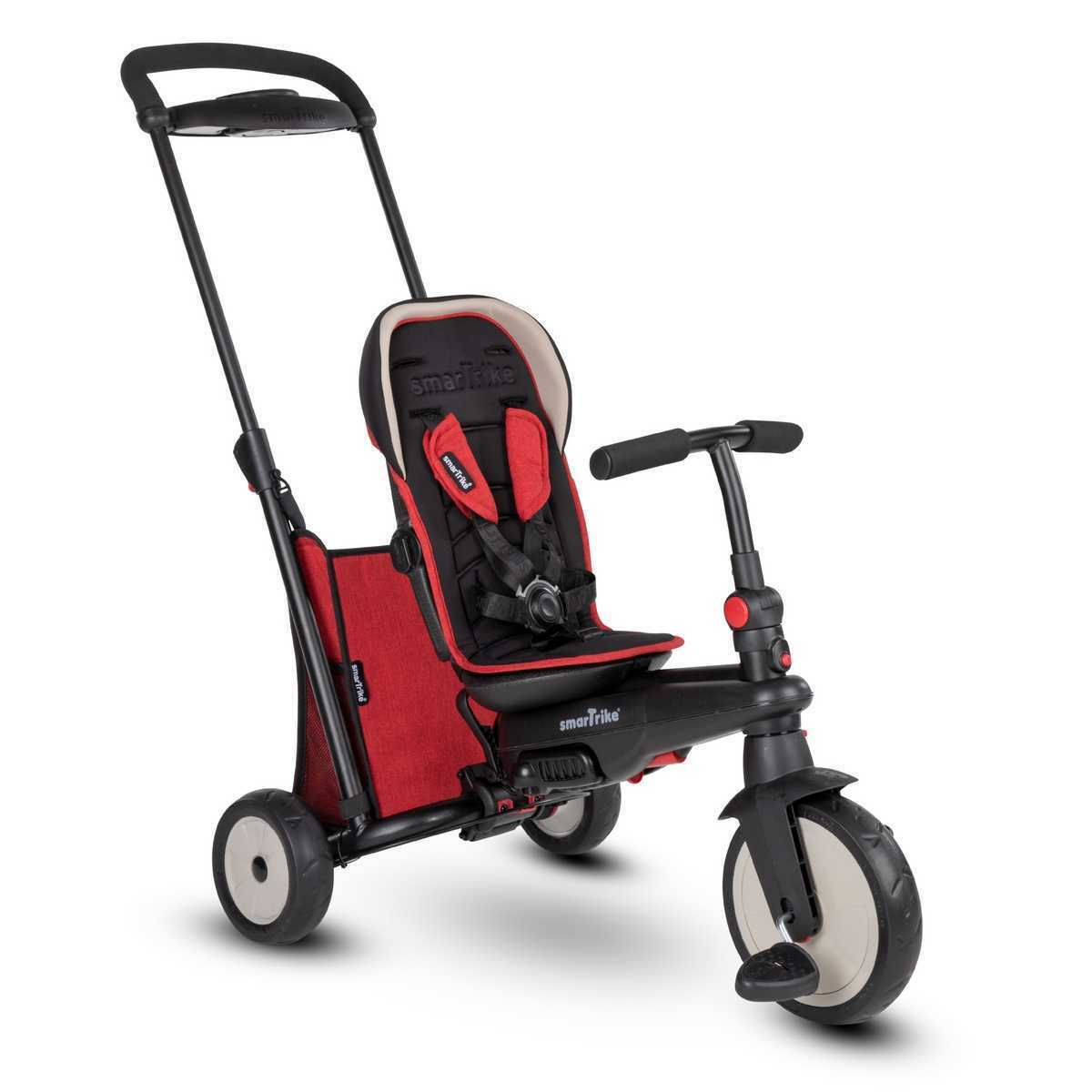 Smart Trike  Folding Trike STR5 Skladacia trojkolka 7v1, červená-melanž, 9m-3r