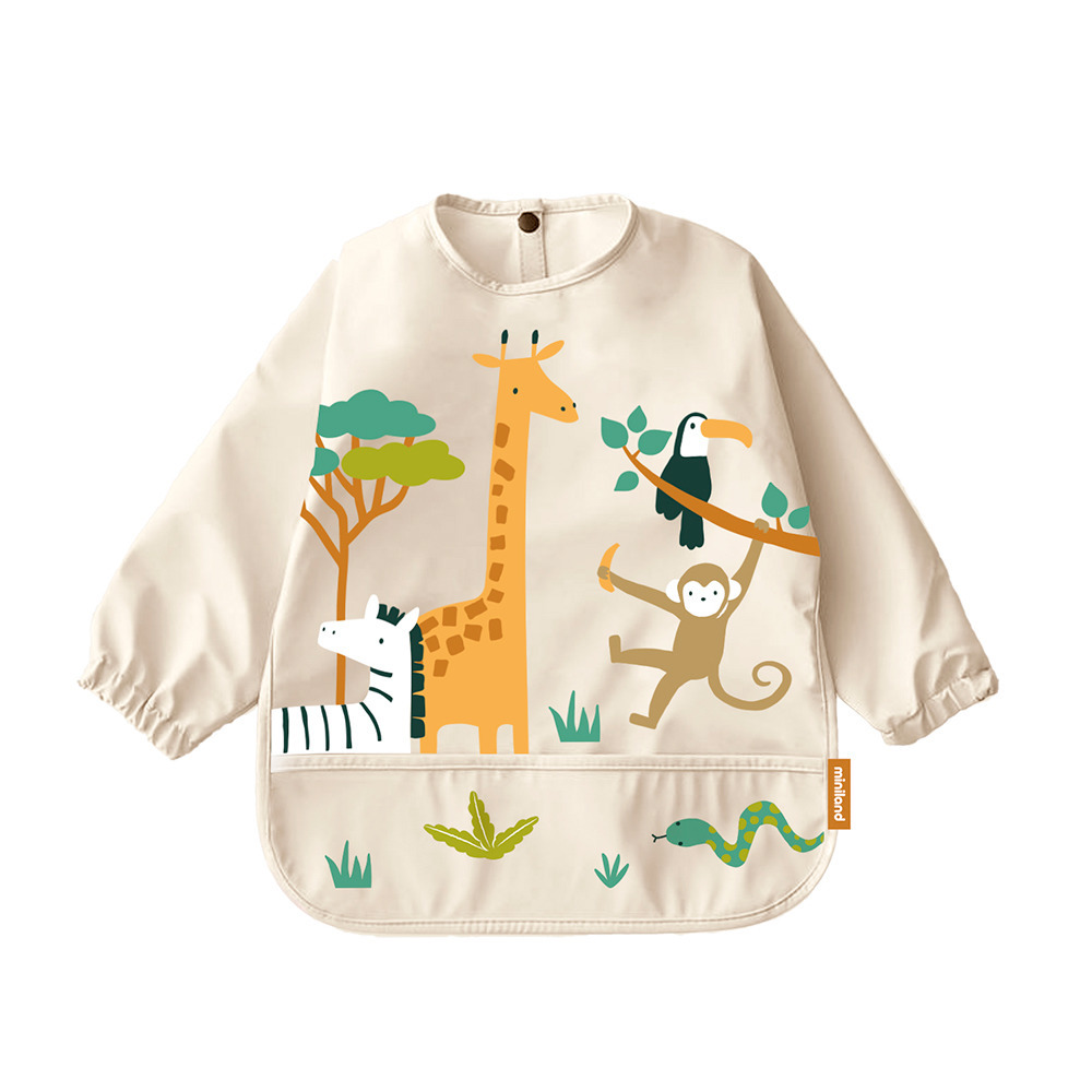 Miniland Podbradník s dlhým rukávom - Džungľa