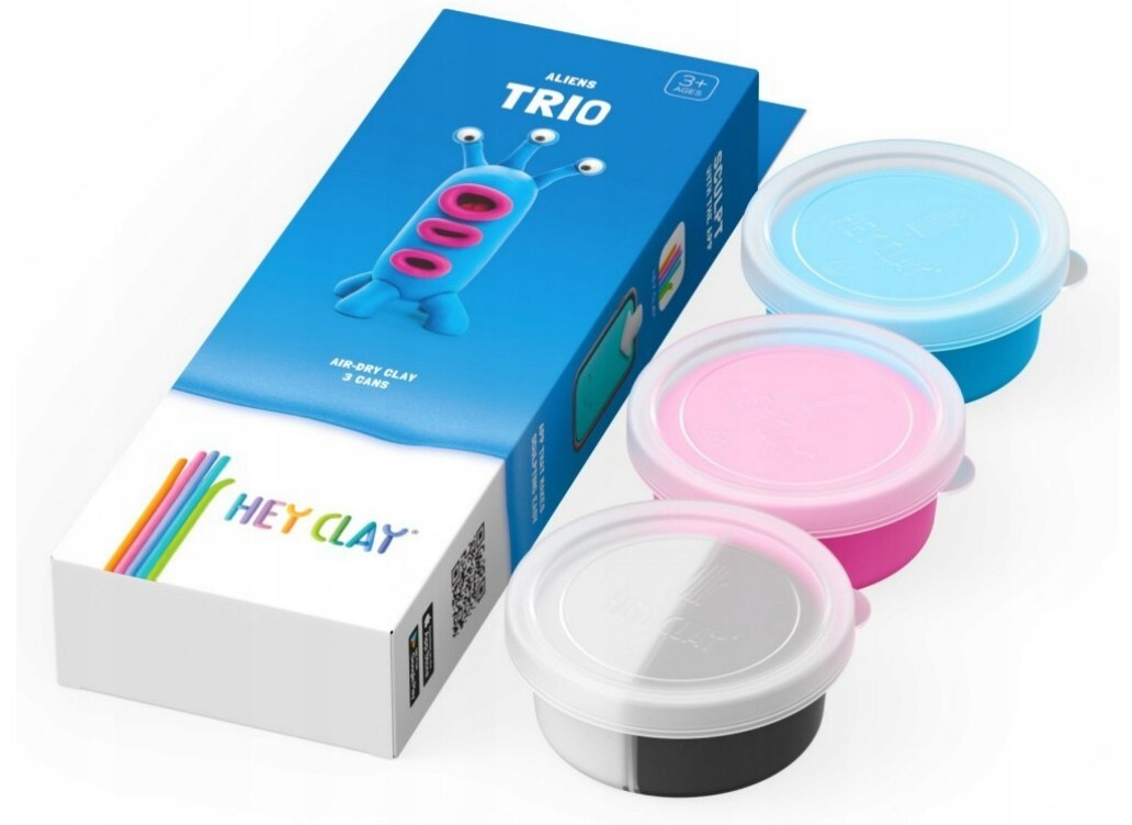 HEY CLAY Aliens Modelovacia hmota, Mimozemšťan Trio