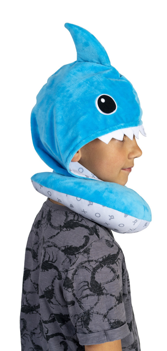 Benbat Cestovný vankúš s kapucňou Total Neck Support – Žralok (1–4 roky)