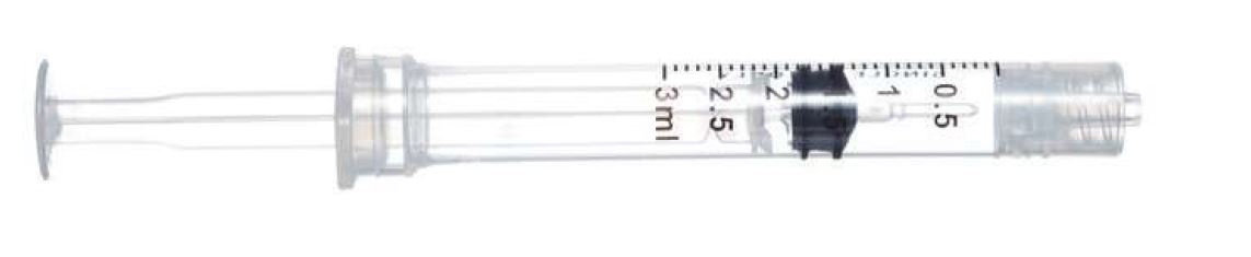 SOL-CARE Bezpečnostná striekačka s objemom 3 ml a koncovkou Luer Lock, 100 ks