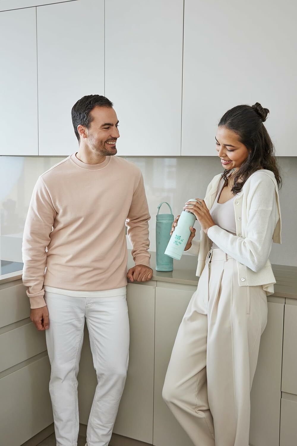 Miniland Dolce Termoobal na fľašu, 500 ml, mätový