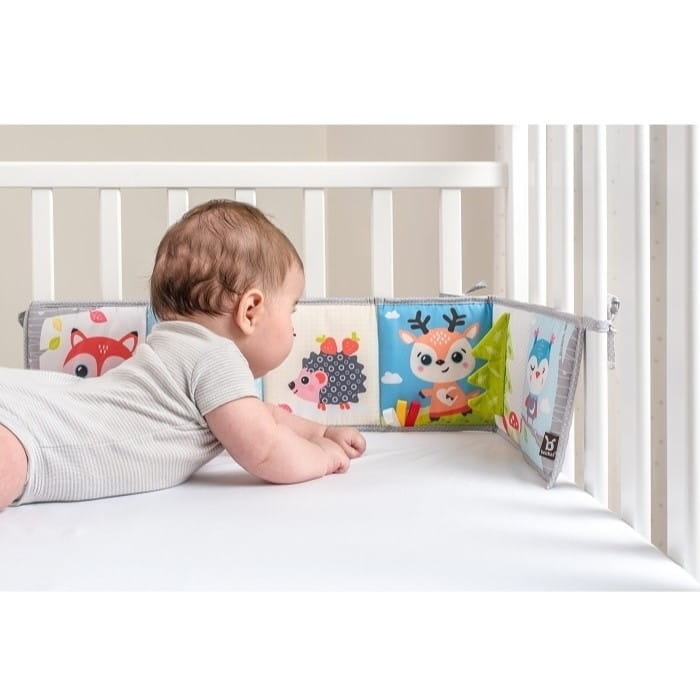 BenBat Dvojstranná senzorická knižka pre dojčatá