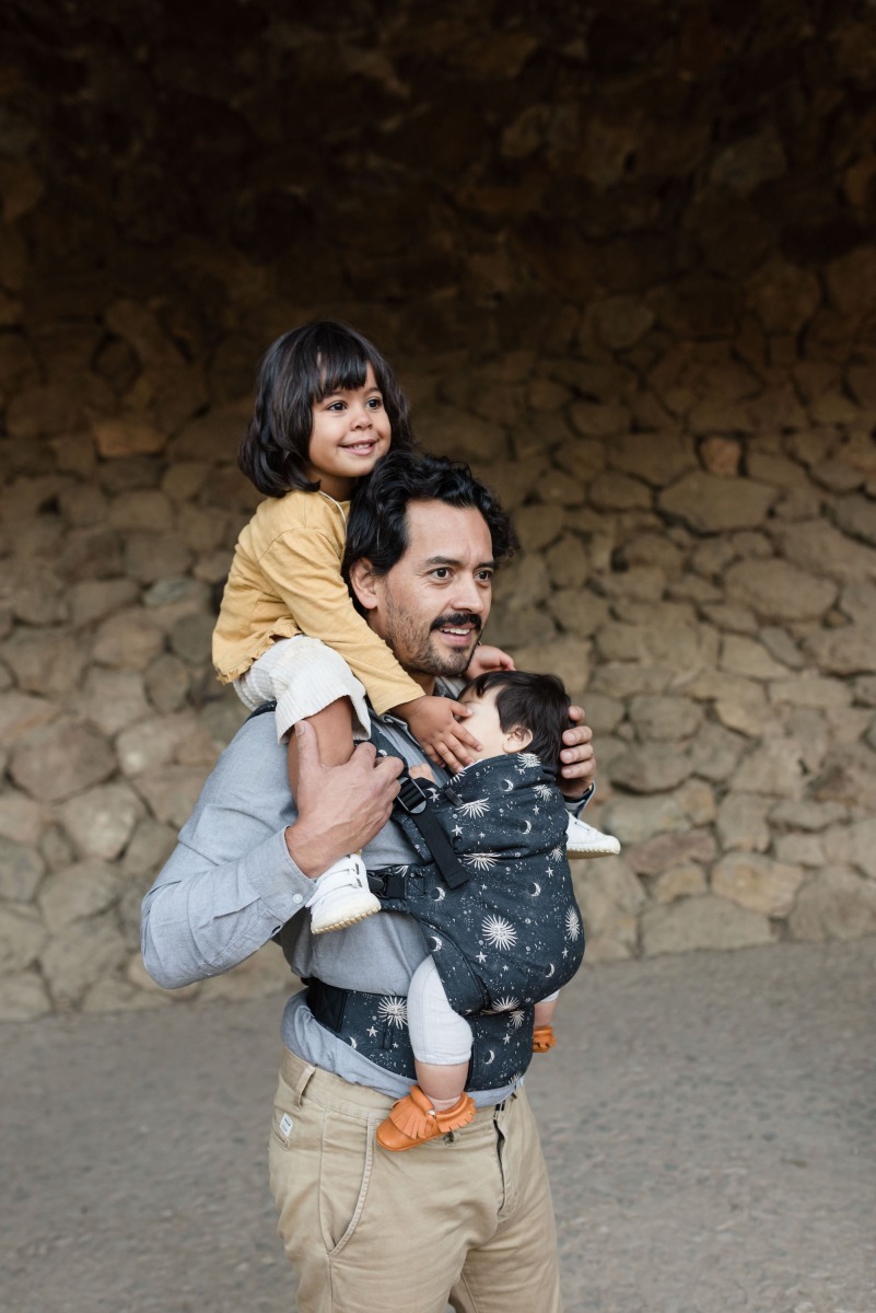 Boba X Organic Detský nosič s potlačou kozmos