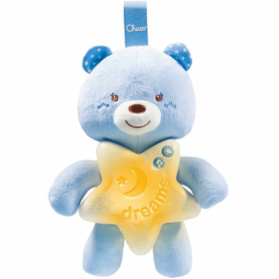 Chicco Goodnight bear svietiaci medvedík, nočné svetielko, modré