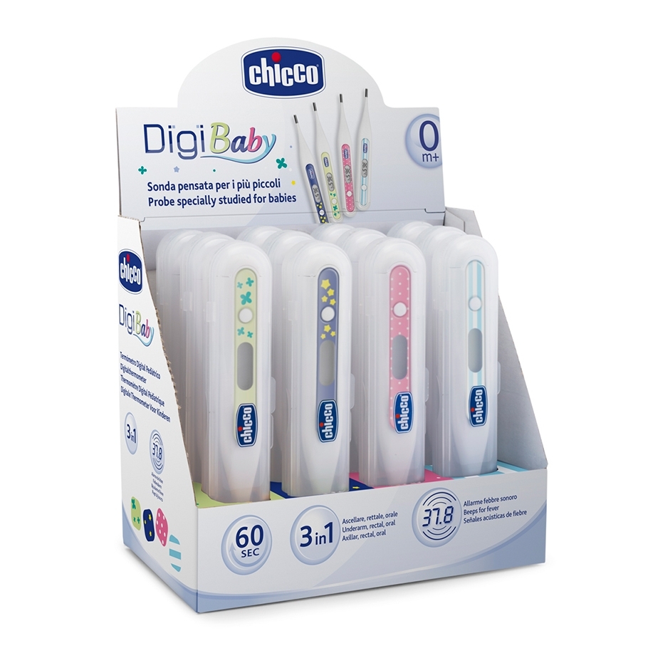 Chicco Digi Baby Elektronický teplomer pre deti, 12 ks