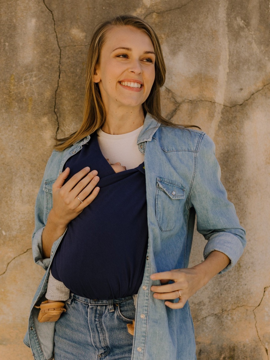 BOBA Bliss V2 Detský nosič, tmavomodrá