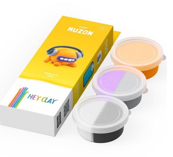 HEY CLAY Aliens Muzon Modelovacia hmota, Mimozemštan Muzon