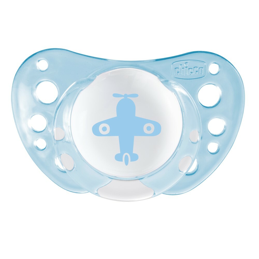 Chicco Physio Air Upokojujúci cumlík, modrý, 0m+