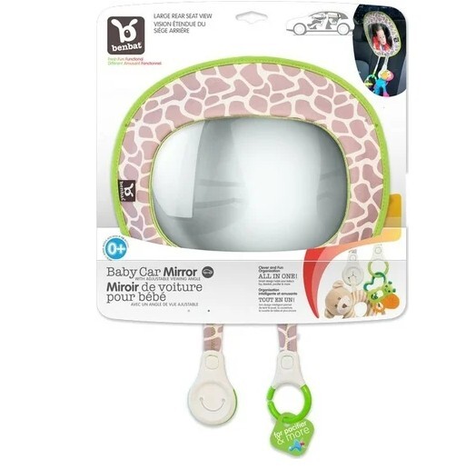 Benbat Car Mirror Organizer – Zrkadlo do auta s príveskom na hračky a doplnky