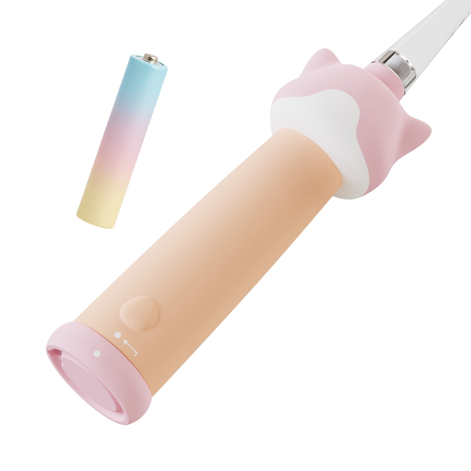 VITAMMY ePUPPY Detská sonická zubná kefka (0–6 rokov) + 2 hlavy kefky – Ružová