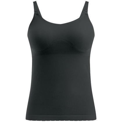 MEDELA Tank Top Bravado T-Shirt für schwangere und stillende Frauen, Größe L, schwarz