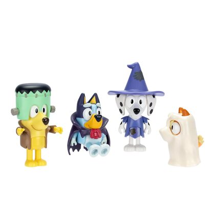 BLUEY 4 darabos halloween-i figura készlet