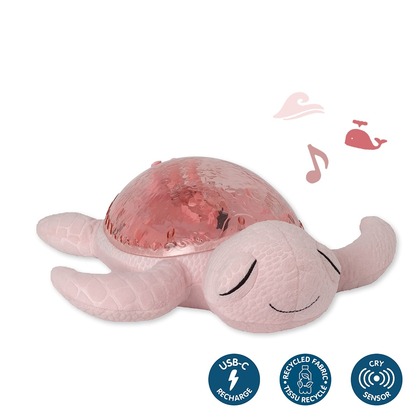 Cloud b® Tranquil Turtle™ – Nachtlicht mit Melodie, Schildkröte, rosa