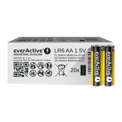 everActive LR06/AA, Alkalické baterie, 40ks