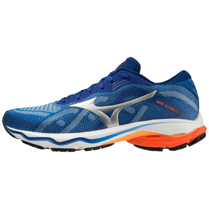 Mizuno Wave Ultima 13 Pánska bežecká obuv, modrá/oranžová, veľ. 42,5