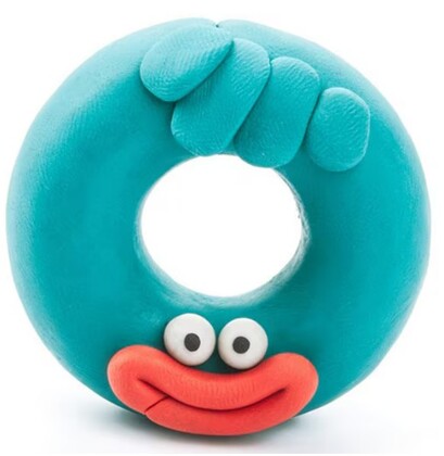 HEY CLAY Szörnyek Fánk Modellező anyag, Fánk