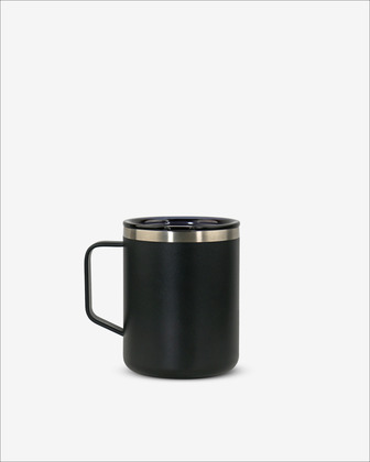 Runbott Mug Edelstahl-Thermobecher mit Isolierung, 400 ml, Schwarz