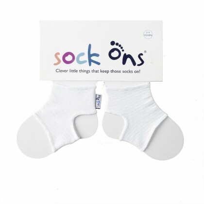 Sock Ons White - Velikost 0-6m