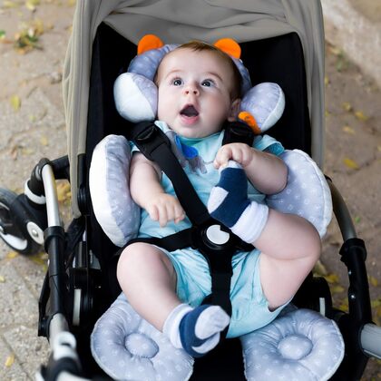 Benbat Body Support– Ergonomická oboustranná vložka do autosedačky a kočárku, bílá