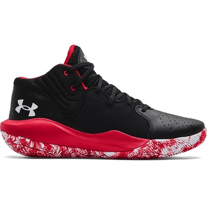 Under Armour Jet 21 Pánska basketbalová/volejbalová obuv, čierno/červená, veľ. 40