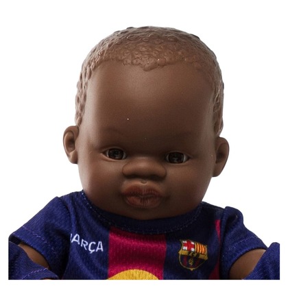 Miniland Realistická bábika FC Barcelona – Chlapček (Afričan), 21 cm