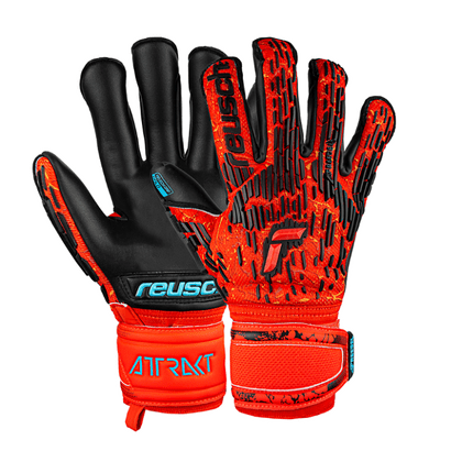 Reusch Attrakt Freegel Gold Evolution Cut Torwarthandschuhe, schwarz/rot, groß. 10