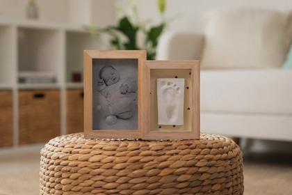 Petit Artichaut Dvojpanelový rámik na odtlačok a fotografiu - srdce