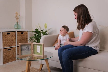 Petit Artichaut Otvárací rámik na odtlačok a fotografiu - listy