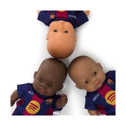 Miniland Realistická bábika FC Barcelona – Chlapček (Afričan), 21 cm