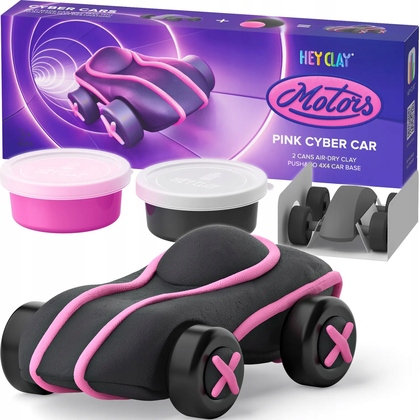 HEY CLAY Pink Cyber Car Modelovací hmota Cyber auto růžové