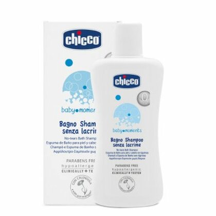 Chicco Baby Moments tělový a vlasový šampon &quot;bez slz&quot;, 200ml, od 0m +