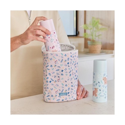 Miniland Detská nerezová termoska Dreamland 350 ml - Veveričky