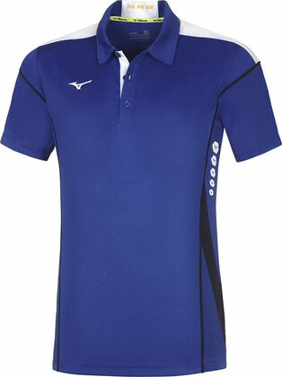 Mizuno Hex Rect Polo Pánske športové Polo tričko, modré, veľ. XL