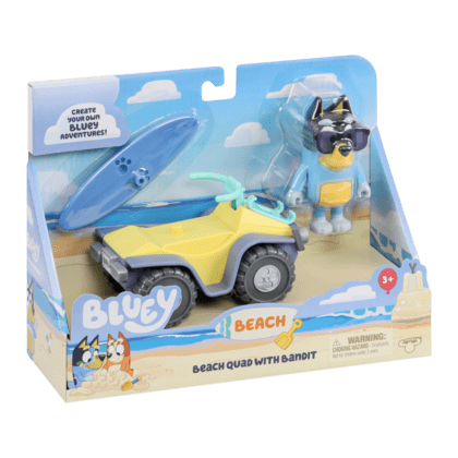 BLUEY Bandit with Beach Quad, Figúrka s príslušenstvom