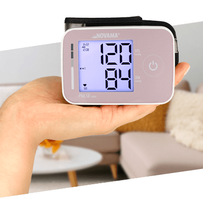 NOVAMA WRIST PRIME Pink zápästný tlakomer s detekciou arytmie a protokolom ESH
