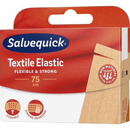 Salvequick Textile Elastická náplasť textilná, 75 cm