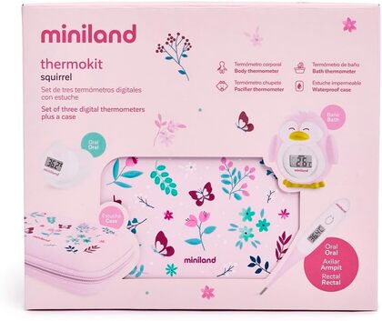 Miniland Sada 3 digitálnych teplomerov Dreamland - Veverička